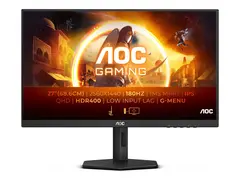 AOC Gaming Q27G4X - G4 Series - LED-skjerm gaming - 27&quot; - 2560 x 1440 QHD @ 180 Hz - IPS - 400 cd/m&#178; - DisplayHDR 400 - 1 ms - 2xHDMI, DisplayPort