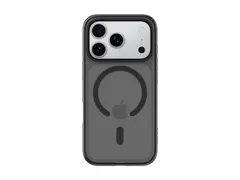 Belkin SheerForce Grip Series - Baksidedeksel for mobiltelefon MagSafe-samsvar - laget av resirkulerte materialer - svart - for Apple iPhone 17 Pro