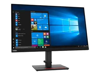 Lenovo ThinkVision T27q-20 - LED-skjerm - 27&quot; 2560 x 1440 QHD - IPS - 350 cd/m&#178; - 1000:1 - 4 ms - HDMI, DisplayPort - ravnsort - for ThinkPad P15 Gen 2 20YQ