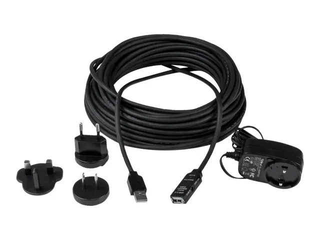 StarTech.com 10m USB 2.0 Active Extension Cable M/F - 10 meter USB...