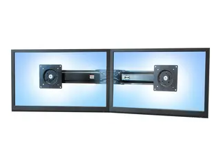 Ergotron - Monteringssett (håndtak, dobbel skjermfeste) for 2 LCD-skjermer - svart - skjermstørrelse: 17"-24" - for P/N: 45-353-026