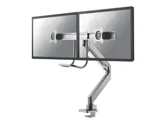 Neomounts NM-D775DX - Monteringssett - full bevegelse for 2 LCD-skjermer - sølv - skjermstørrelse: 10"-32" - klemmemonterbar, malje, skrivebordsmonterbar