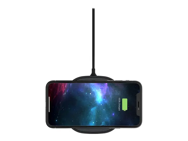 mophie - Trådløs ladepute + AC-strømadapter - 15 watt - svart - Eu...