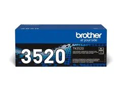 Brother TN3520 - Svart - original - tonerpatron for Brother HL-L6400DWTT, MFC-L6900DW Custom UI, MFC-L6900DWTZ, MFC-L6970DW, MFC-L6970DWT