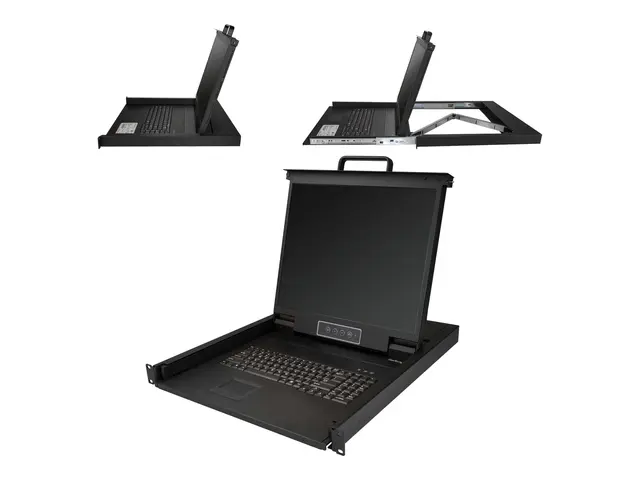 StarTech Rackmount KVM Console, Single Port VGA with 19" LCD Monit...