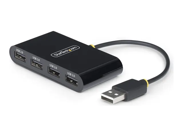 StarTech.com 4-Port USB 2.0 Hub, Bus Powered, Small Travel Mini Sp...