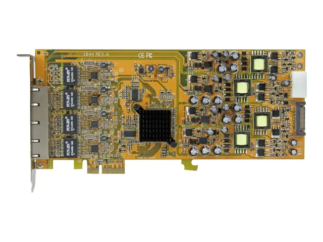 StarTech.com 4 Port Gigabit PoE (Power over Ethernet) Card - PCIe ...