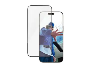 PanzerGlass - Skjermbeskyttelse for mobiltelefon ultrabred passform - glass - rammefarge svart - for Apple iPhone 16 Pro Max