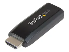 StarTech.com HDMI to VGA Adapter Aux Audio Output - Compact - 1920x1200 - HDMI to VGA (HD2VGAMICRA) - Videokonverter - HDMI - VGA - svart