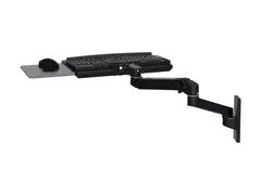 Ergotron LX Pro - Tastatur/musearm-monteringsbakke justerbar - veggmonterbar - svart