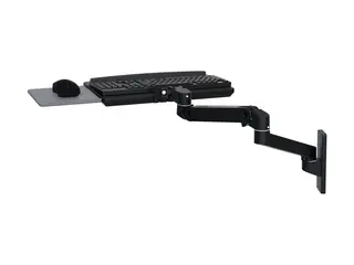 Ergotron LX Pro - Tastatur/musearm-monteringsbakke justerbar - veggmonterbar - svart