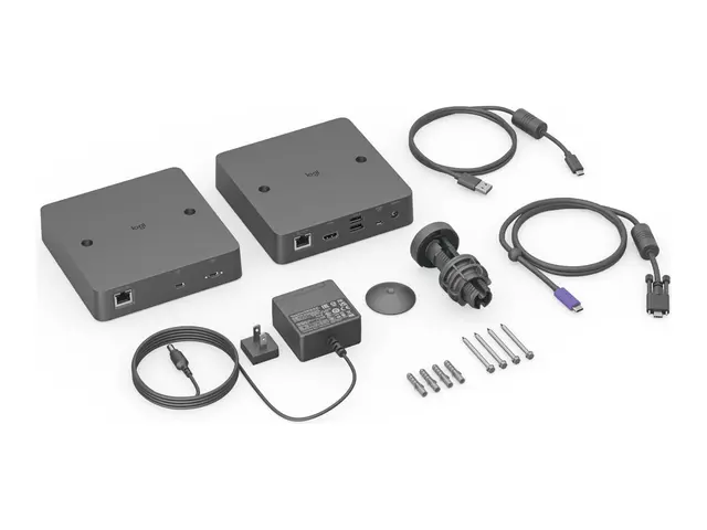Logitech Extend - Video/lyd-forlenger USB-C, 10Mb LAN over CAT 5e/...