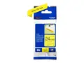 Brother TZe-S651 - Ekstra sterk adhesiv - svart på gult Rull (2,4 cm x 8 m) 1 kassett(er) laminert teip - for Brother PT-D600, P750, P950; P-Touch PT-2430, 3600, 9800, D800, E500, E550, P750, P900