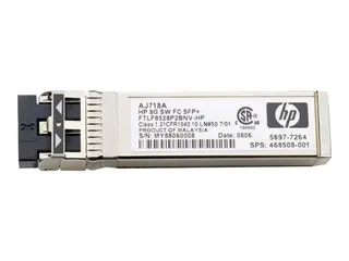 HPE Short Range - SFP+ transceivermodul - 8 Gb-fiberkanal for HPE SN6720C 64, SN8500C/SN8700C 48, SN8700C 64; StoreFabric SN6610, SN6620C 24