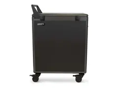 DICOTA - Vogn (lade, sikre og transportere) for 16 nettbrett / notebook-er - låsbar - aluminium, conpearl - skjermstørrelse: inntil 16" - utgang: AC 230 V