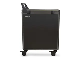 DICOTA - Vogn (lade, sikre og transportere) for 16 nettbrett / notebook-er - låsbar - aluminium, conpearl - skjermstørrelse: inntil 16" - utgang: AC 230 V