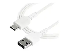 STARTECH 1M DURABLE USB 2.0 TO USB C CABLE WHITE ARAMID FIBER