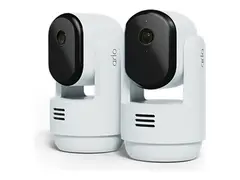 Arlo Essential 3 - Nettverksoverv&#229;kingskamera PTZ - innend&#248;rs - farge (Dag og natt) - 3 MP - 2304 x 1296 - lyd - tr&#229;dl&#248;s - Wi-Fi (en pakke 2)