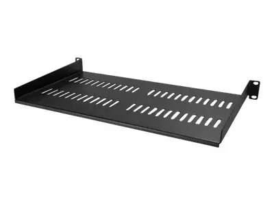 Startech 1U Vented Server Rack Cabinet Shelf, 10in Deep Fixed Cant...