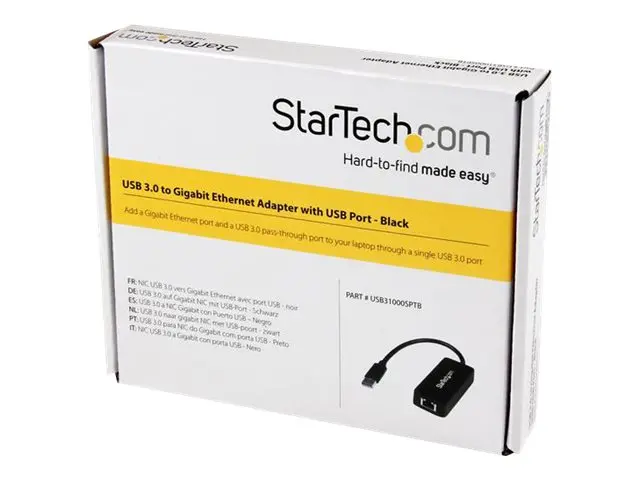 StarTech.com USB 3.0 Ethernet Adapter - USB 3.0 Network Adapter NI...