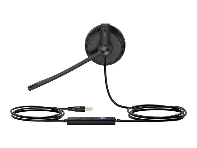 Yealink UH34 Lite Dual - Hodesett on-ear kablet USB svart UC-serti...