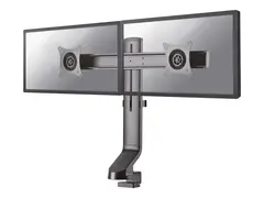 Neomounts FPMA-D860D - Monteringssett - full bevegelse for 2 LCD-skjermer - svart - skjermstørrelse: 10"-27" - klemmemonterbar, malje, skrivebordsmonterbar