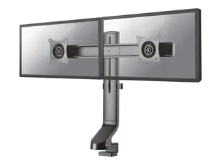 Neomounts FPMA-D860D - Monteringssett - full bevegelse for 2 LCD-skjermer - svart - skjermstørrelse: 10"-27" - klemmemonterbar, malje, skrivebordsmonterbar
