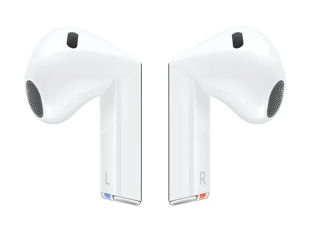 Samsung Galaxy Buds3 - True wireless-hodetelefoner med mikrofon i øret - Bluetooth - aktiv støydemping - hvit 