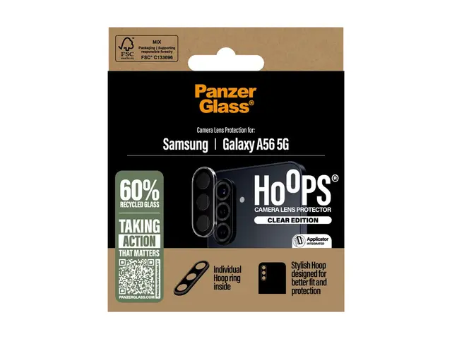 PanzerGlass Hoops - Clear Edition linsebeskytter for mobiltelefon ...