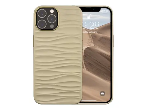 dbramante1928 Dune - Baksidedeksel for mobiltelefon 100 % resirkulert plast - sand - for Apple iPhone 14 Pro Max
