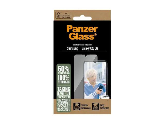 PanzerGlass - Skjermbeskyttelse for mobiltelefon ultrabred passfor...