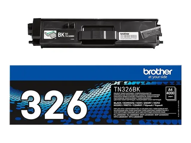Brother TN326BK - Svart - original - tonerpatron - for Brother DCP...