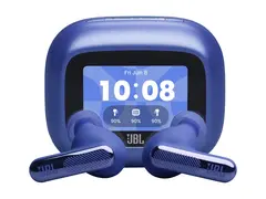 JBL LIVE Beam 4 - True wireless-hodetelefoner med mikrofon i øret - Bluetooth - aktiv støydemping - blå