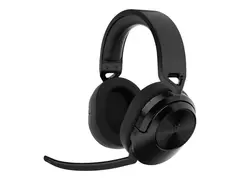 CORSAIR Gaming HS55 WIRELESS - Hodesett - full størrelse Bluetooth / 2,4 GHz radiofrekvens - trådløs - karbon