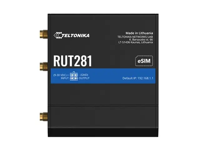 Teltonika RUT281 - Trådløs ruter WWAN 1-portssvitsj 2,4 GHz 2G, 3G...