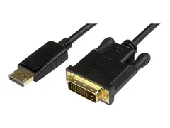 StarTech.com DisplayPort to DVI Converter Cable DP to DVI Adapter - 3ft - 1920x1200 (DP2DVI2MM3) - Skjermkabel - DisplayPort (hann) til DVI-D (hann) - 91.4 cm - svart - for P/N: DK30CH2DEP, DK30CH2DEPUE