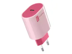Cellular Line #Stylecolor - Str&#248;madapter 20 watt - 3 A - PD (24 pin USB-C) - rosa