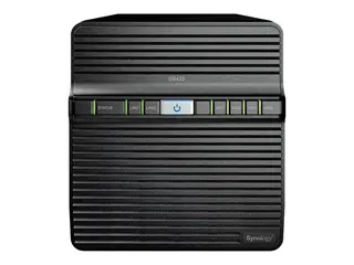 Synology Disk Station DS423 - NAS-server 4 br&#248;nner - SATA 6Gb/s - RAID JBOD, 0, 1, 5, 6, 10 - RAM 2 GB - Gigabit Ethernet - iSCSI st&#248;tte