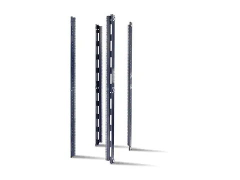 APC - Rackskinne - svart - 42U - 23" (en pakke 4) for NetShelter SX Enclosure with Roof and Sides, Enclosure without rear doors