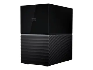 WD My Book Duo WDBFBE0160JBK - Harddiskarray 16 TB - 2 brønner - HDD 8 TB x 2 - USB 3.1 (ekstern)