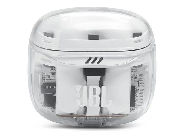 JBL TUNE Flex 2 - Ghost Edition - True wireless-hodetelefoner med mikrofon i øret - Bluetooth - aktiv støydemping - spøkelseshvit 