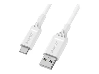 OtterBox Standard - USB-kabel - 24 pin USB-C (hann) til USB (hann) 2 m - skydr&#248;mhvitt