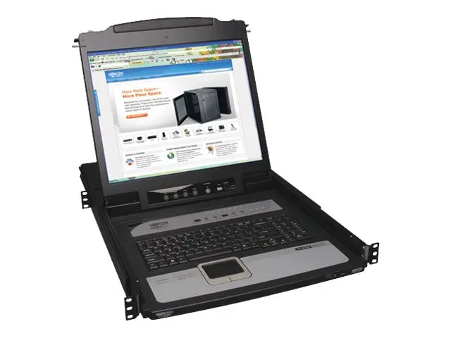 Eaton Tripp Lite Series 8-Port Rack Console KVM Switch built in IP...