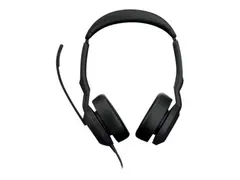 Jabra Evolve2 50 UC Stereo - Hodesett on-ear - kablet - aktiv st&#248;ydemping - USB-C, USB-A - svart - UC-sertifisert