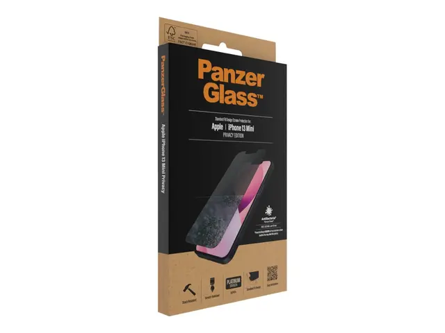 PanzerGlass - Skjermbeskyttelse for mobiltelefon - glass - med per...