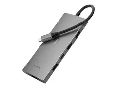 Elivi PRO 8 in 1 - dokkingstasjon USB-C - HDMI - 1GbE