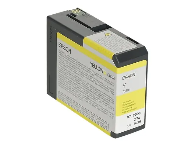 Epson T5804 - 80 ml - gul - original - blekkpatron - for Stylus Pr...