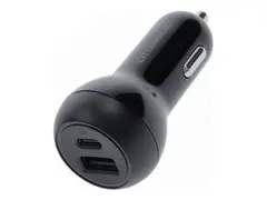 OtterBox - Bilstrømadapter - 32 watt - PD 3.1/PPS 2 utgangskontakter (USB-C, USB) - svart