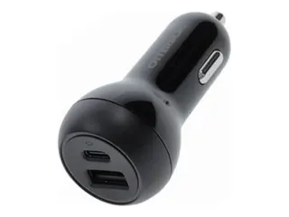OtterBox - Bilstrømadapter - 32 watt - PD 3.1/PPS 2 utgangskontakter (USB-C, USB) - svart
