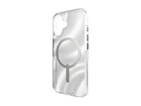 ZAGG Milan Snap - Baksidedeksel for mobiltelefon MagSafe-samsvar - grafen - snurr glitter - for Apple iPhone 16